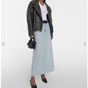Agolde Hilla Denim Maxi Skirt
